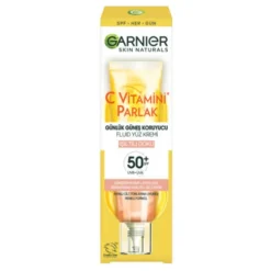 ضد آفتاب رنگی فلوئیدی ویتامین سی گارنیر SPF50+ حجم 40 میل