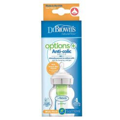 شيشه شير طلقی 150 ميل آپشن پلاس عریض دكتر براون Dr Browns