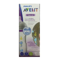 شیشه شیر نچرال پیرکس 240 میل فیلیپس اونت طرحدار philips avent