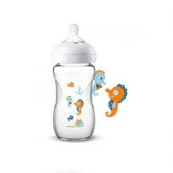 شیشه شیر نچرال پیرکس 240 میل فیلیپس اونت طرحدار philips avent